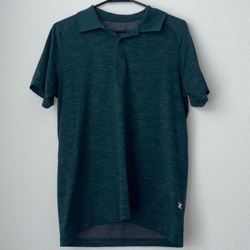 Lululemon Medium Dark Green Polo Collared Shirt